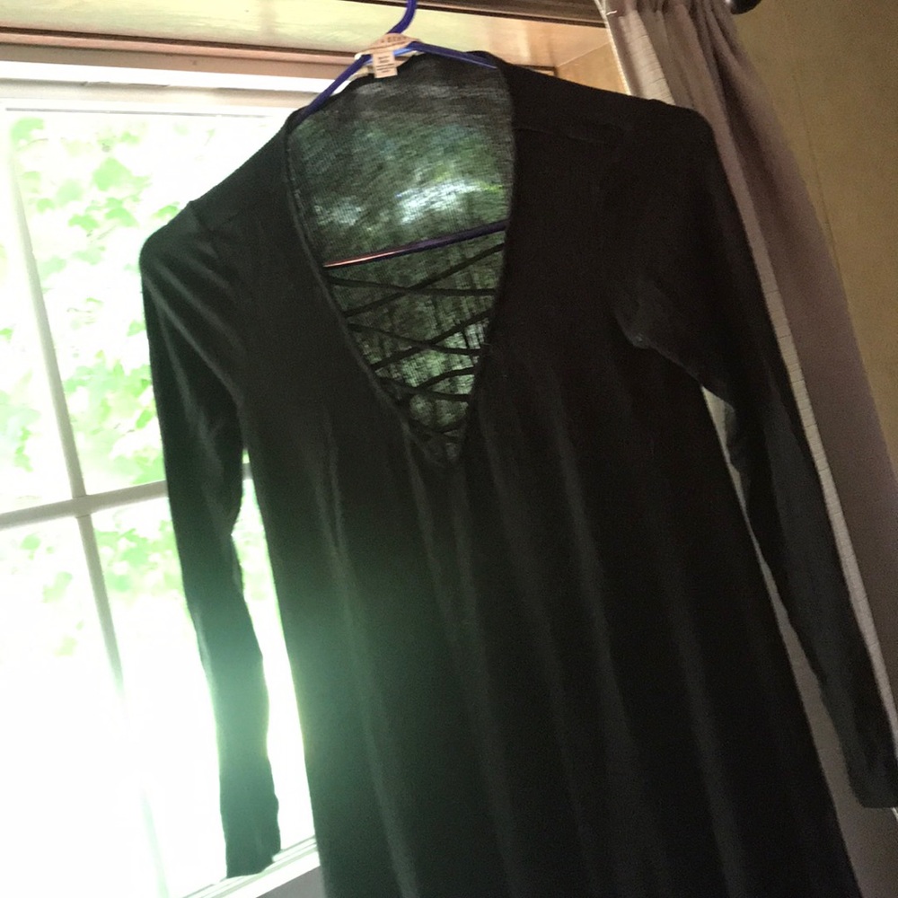 Fit and flare little black dress